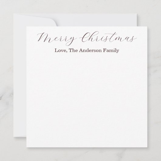 Nativity Christmas Card  (裏面)