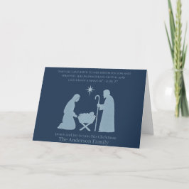 Nativity Christmas Card – Baby Jesus in the Manger カード