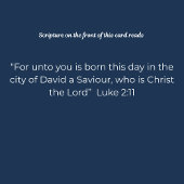 Nativity Christmas Card – Born This Day a Savior カード