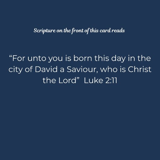 Nativity Christmas Card – Born This Day a Savior カード