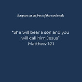 Nativity Christmas Card – Call Him Jesus カード