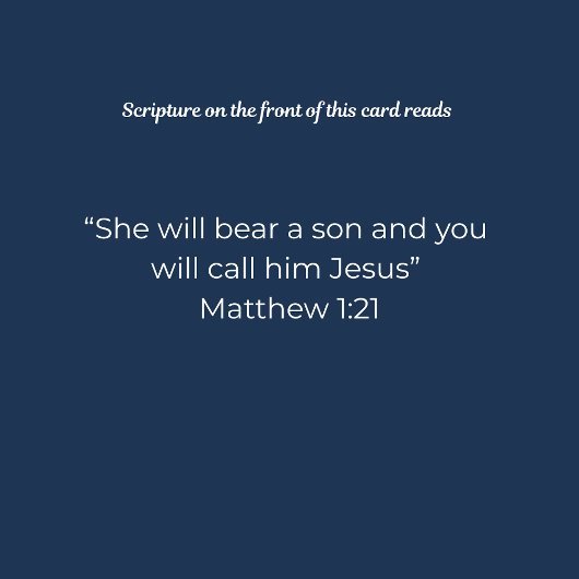 Nativity Christmas Card – Call Him Jesus カード