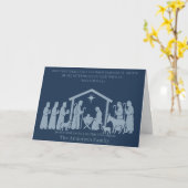 Nativity Christmas Card – Emmanuel God With Us カード (黄色い花)