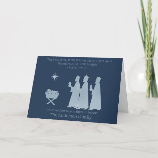 Nativity Christmas Card – Gifts of the Magi カード (正面)