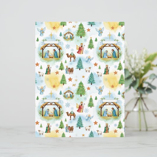 Nativity Christmas craft paper (スタンド正面)