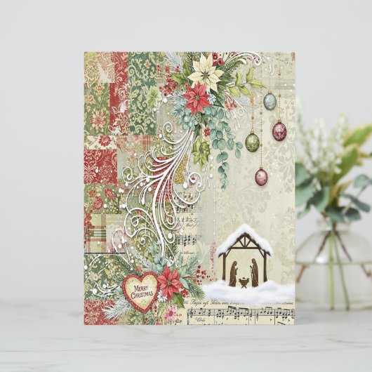 Nativity Christmas craft paper (スタンド正面)