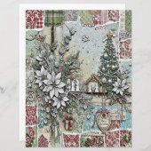 Nativity Christmas craft paper (正面/裏面)