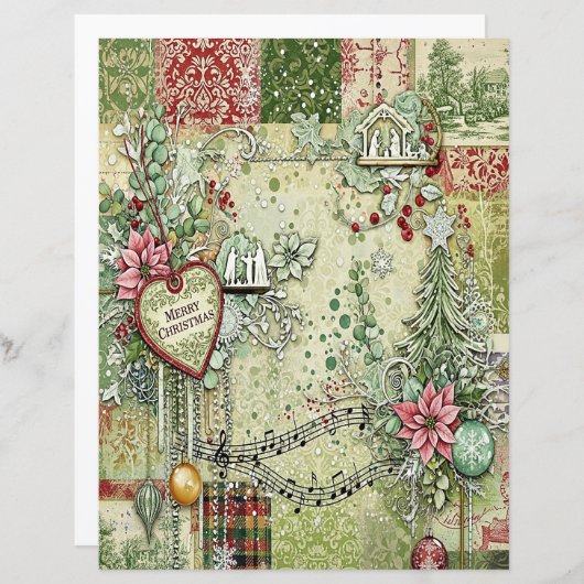 Nativity Christmas craft paper (正面/裏面)