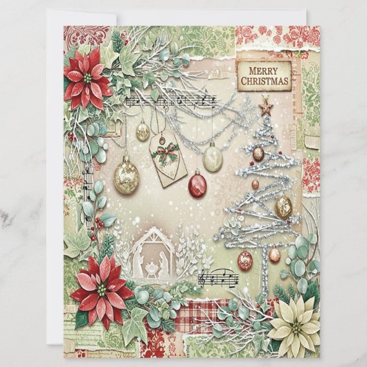 Nativity Christmas craft paper (正面)