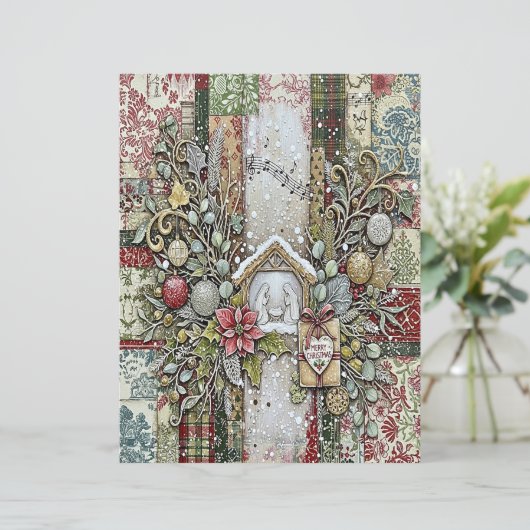 Nativity Christmas craft paper (スタンド正面)