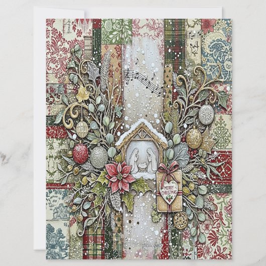 Nativity Christmas craft paper (正面)
