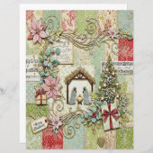 Nativity Christmas craft paper (正面/裏面)
