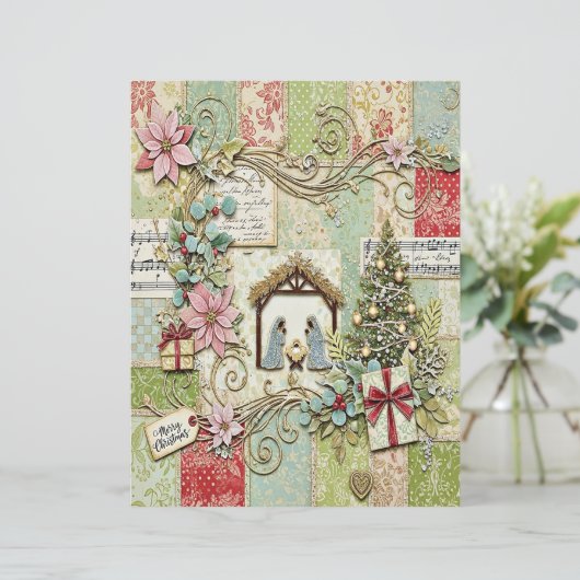 Nativity Christmas craft paper (スタンド正面)