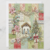 Nativity Christmas craft paper (正面)