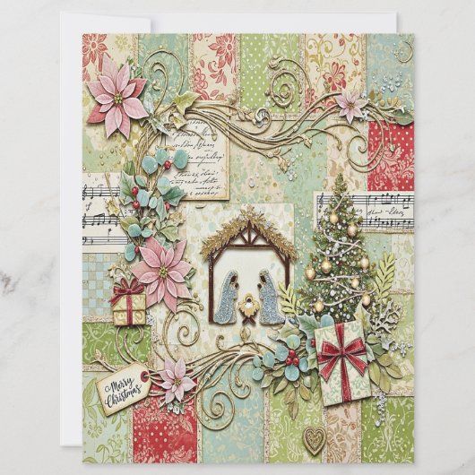 Nativity Christmas craft paper (正面)