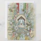 Nativity Christmas craft paper (正面)