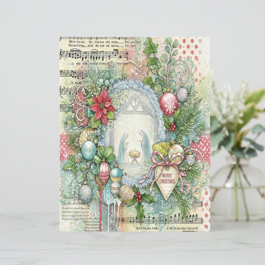 Nativity Christmas craft paper (スタンド正面)