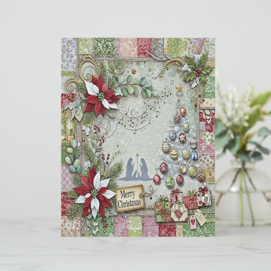 Nativity Christmas craft paper (スタンド正面)