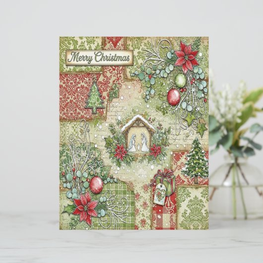 Nativity Christmas craft paper (スタンド正面)