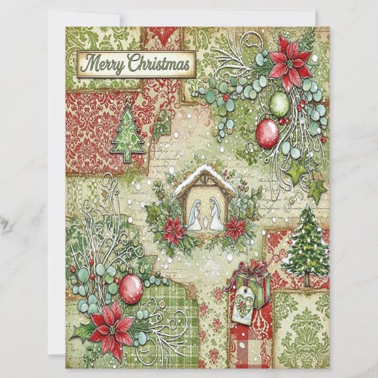 Nativity Christmas craft paper (正面)