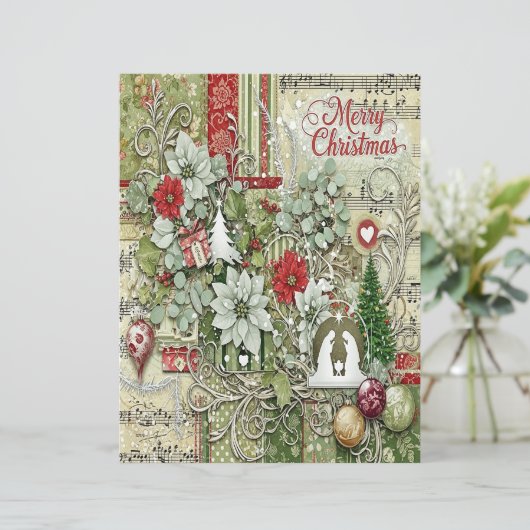 Nativity Christmas craft paper (スタンド正面)