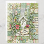 Nativity Christmas craft paper (正面/裏面)