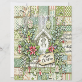 Nativity Christmas craft paper