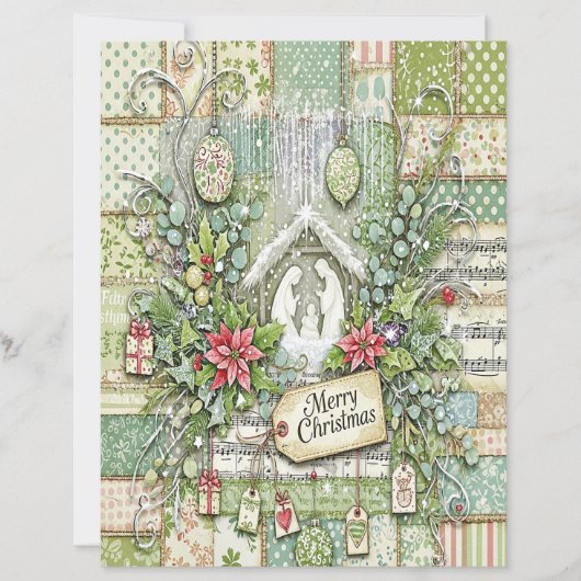 Nativity Christmas craft paper (正面)