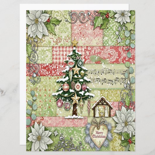 Nativity Christmas craft paper (正面/裏面)