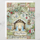 Nativity Christmas craft paper (正面/裏面)