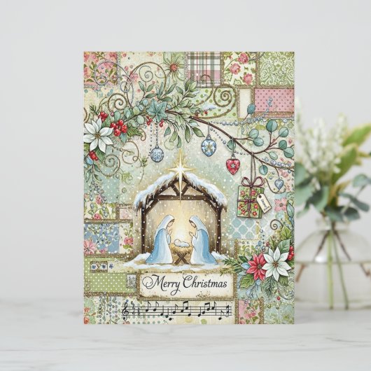 Nativity Christmas craft paper (スタンド正面)