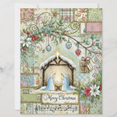 Nativity Christmas craft paper (正面)