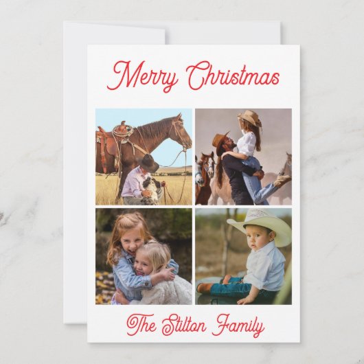 Nativity Christmas Flat Card (裏面)