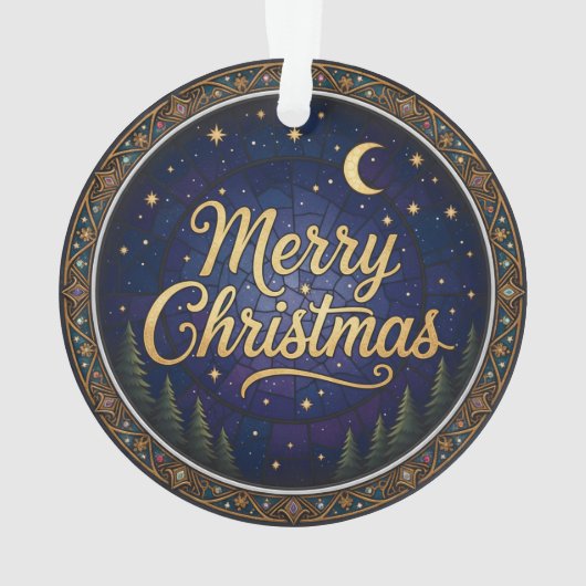 Nativity Christmas Ornament – Double-Sided オーナメント (裏面)