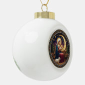 Nativity Christmas Ornament – Double-Sided セラミックボールオーナメント (左)