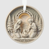 Nativity Christmas Ornament – Holy Family 2 オーナメント (裏面)