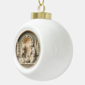 Nativity Christmas Ornament – Holy Family 2 セラミックボールオーナメント (右)