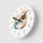 Nativity Christmas Wall Clock Home Decor ラウンド壁時計 (傾斜)