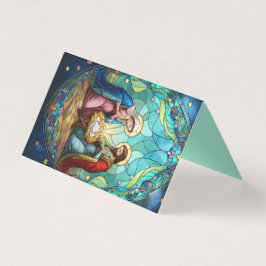 Nativity in stained glass