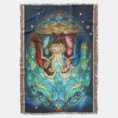 Nativity in Stained Glass スローブランケット (正面縦)