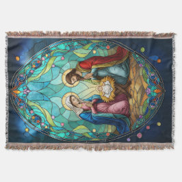 Nativity in Stained Glass スローブランケット