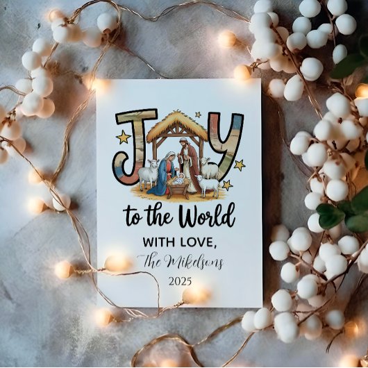 Nativity Joy to the World クリスマス