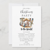 Nativity Joy to the World クリスマス 招待状 (正面)