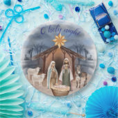 Nativity Manger Scene Church Party Christmas ペーパープレート (パーティー)