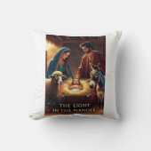 Nativity Manger T-Shirt クッション (正面)