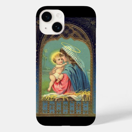 Nativity Mary Holding The Baby Jesus  Case-Mate iPhoneケース (裏面)