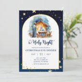 Nativity O holy night christmas eve dinner 招待状 (スタンド正面)