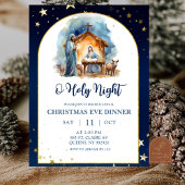 Nativity O holy night christmas eve dinner 招待状