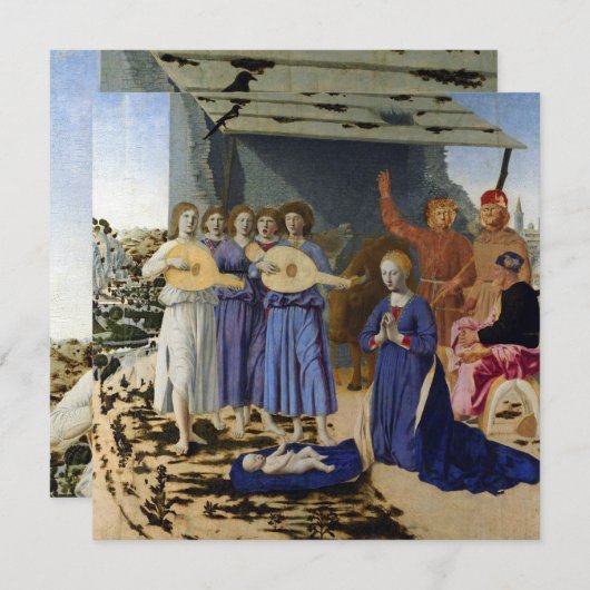 NATIVITY OF JESUS, ANGELS by PIERO DELLA FRANCESCA (正面/裏面)