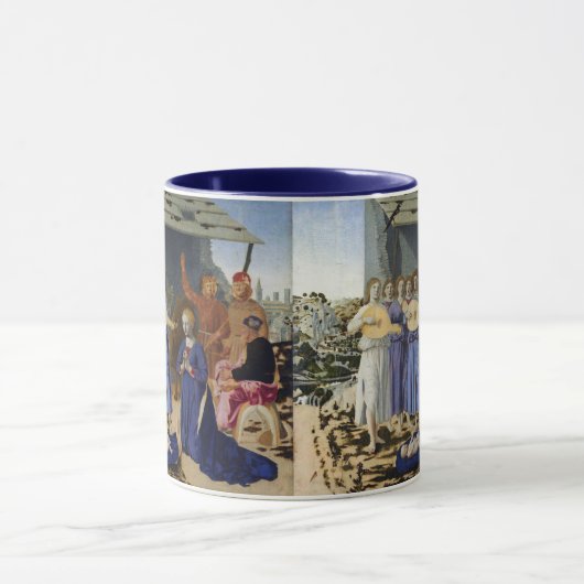 NATIVITY OF JESUS, ANGELS by PIERO DELLA FRANCESCA マグカップ (中央)